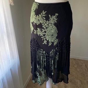 Vintage 90’s whimsigoth floral skirt